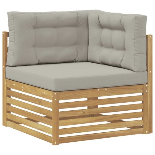 Set vanjskih sofa 5 kom. - Bijela i svijetlosiva Nagnuto Cijena
