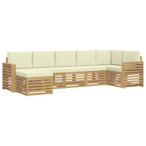 Set vanjskih sofa 7 kom. Bijela i krem - Bijela i krem Široka ravnina Cijena