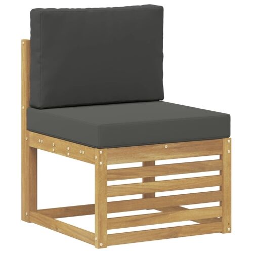 Setovi sofa Čvrsto drvo akacije - Bijela i antracit Zakrivljeni Cijena