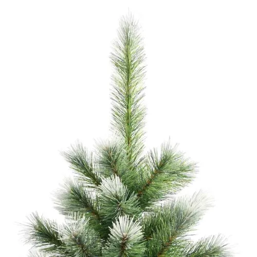 Umjetno Božićno drvce s pokrivačem snijega 300 LED lampica - 210 cm s LED-ima i plavim kuglicama Cijena