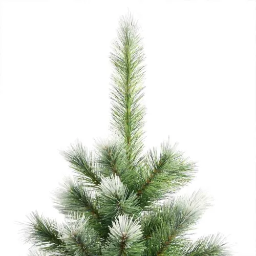 Umjetno Božićno drvce s pokrivačem snijega 300 LED lampica - 210 cm s LED-ima i ljubičastim kuglicama Cijena
