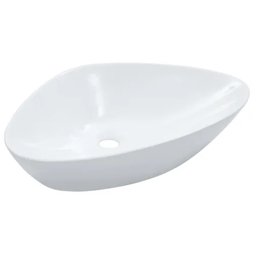 Lavabo - Umivaonik 58,5 x 39 x 14 cm keramički bijeli - Bijela Cijena