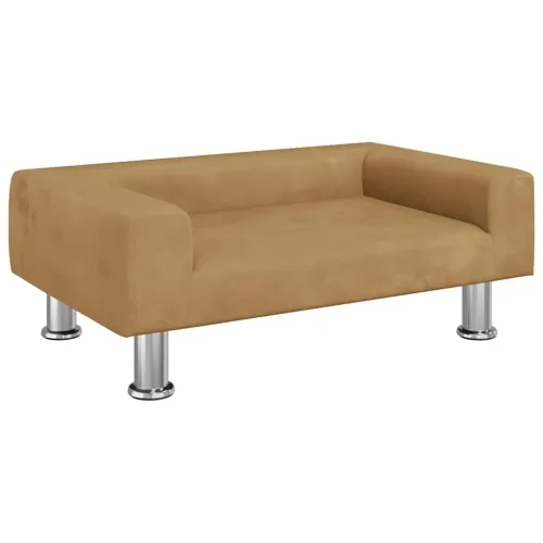 Krevet za pse smeđi 70x45x26,5 cm baršunasti - Smeđa 70 x 45 x 26.5 cm Cijena