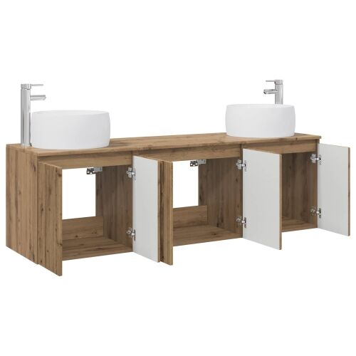 Set ormarića za kupaonicu 3 kom. Hrast artisan - Hrast artisan Cijena