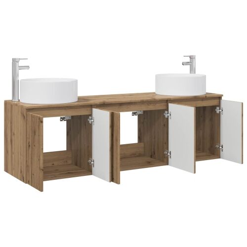 Set ormarića za kupaonicu 3 kom. Hrast artisan - Hrast artisan Cijena