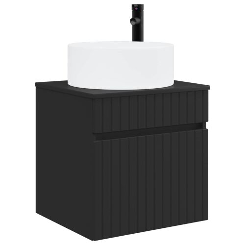 Set ormarića za kupaonicu 3 kom. Crna 49 x 44,5 x 65,5 cm - Crna Cijena
