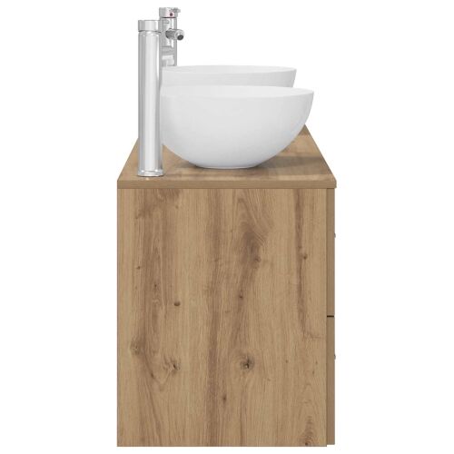 Set ormarića za kupaonicu 3 kom. Hrast artisan - Hrast artisan Cijena