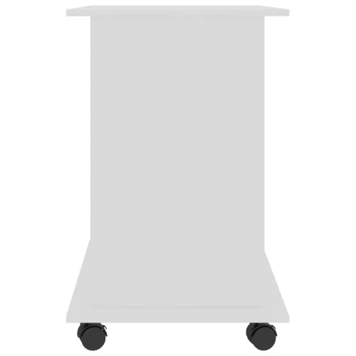 Stol za računalo bijeli 80 x 50 x 75 cm od konstruiranog drva - Bijela Bijela Cijena
