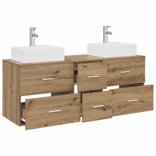 Set ormarića za kupaonicu 3 kom. Hrast artisan - Hrast artisan Cijena