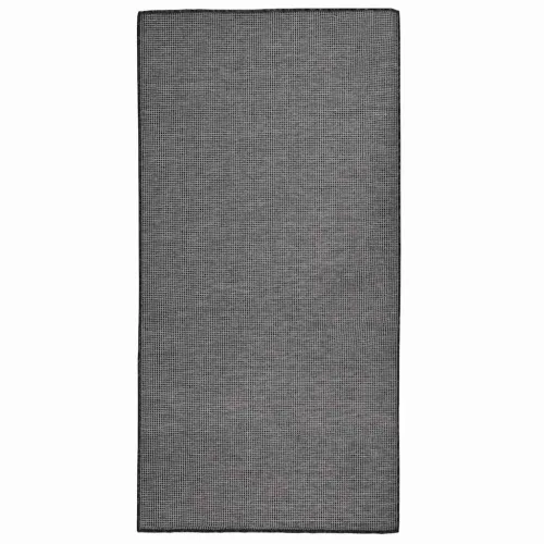 Vanjski tepih ravnog tkanja 100 x 200 cm sivi - Siva 100 x 200 cm Cijena