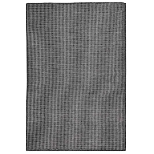Vanjski tepih ravnog tkanja 120 x 170 cm sivi - Siva 120 x 170 cm Cijena