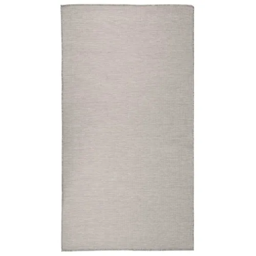 Vanjski tepih ravnog tkanja 80 x 150 cm svijetlo sivi - Svjetlosiva 80 x 150 cm Cijena