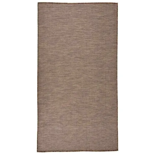 Vanjski tepih ravnog tkanja 80 x 150 cm smeđi - Smeđa 80 x 150 cm Cijena