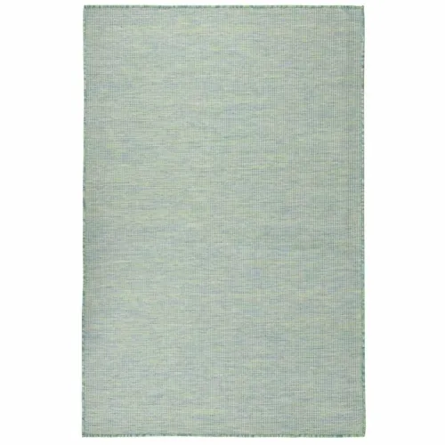Vanjski tepih ravnog tkanja 100 x 200 cm tirkizni - Tirkizna 100 x 200 cm Cijena