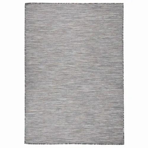 Vanjski tepih ravnog tkanja 140x200 cm smeđe-plava - Smeđe-plava 140 x 200 cm Cijena