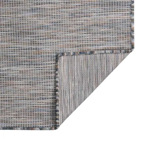 Vanjski tepih ravnog tkanja 100 x 200 cm smeđe-plava - Smeđe-plava 100 x 200 cm Cijena