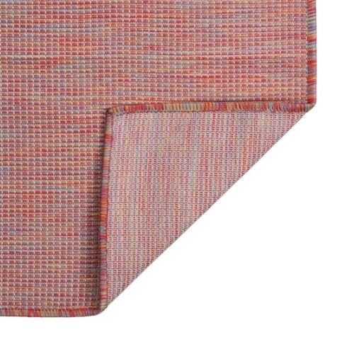 Vanjski tepih ravnog tkanja 80 x 150 cm crveni - Crvena 80 x 150 cm Crvena 80 x 150 cm Cijena