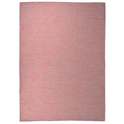 Vanjski tepih ravnog tkanja 200 x 280 cm crveni - Crvena 200 x 280 cm Cijena