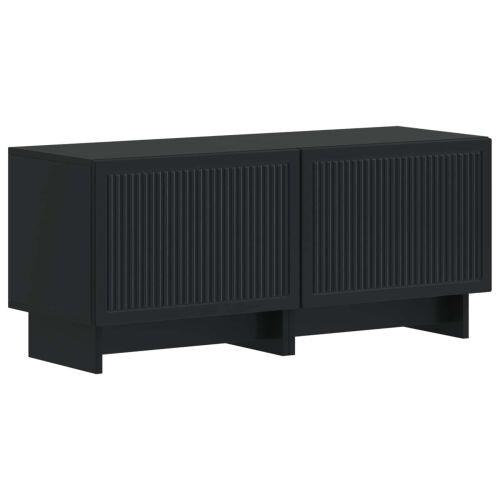 5-dijelni LED TV ormarić Crna Konstruirano drvo - Crna 81 cm Cijena