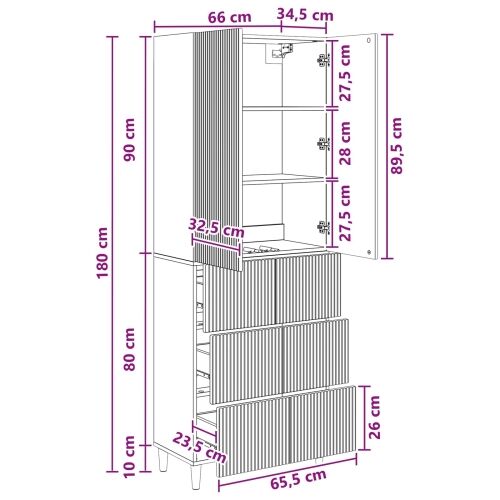 Set ormara 2 kom. Konstruirano drvo - Dimljeni hrast Cijena