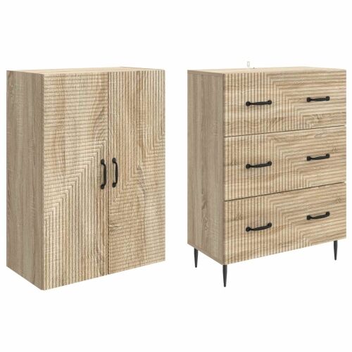 Set ormara 2 kom. 66 x 34,5 x 90 cm Konstruirano drvo - sonoma hrast Cijena