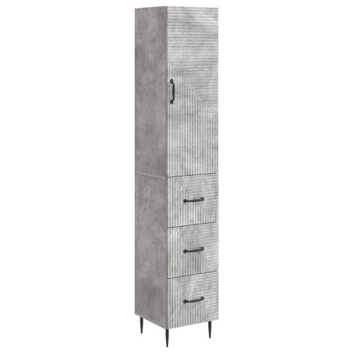 Set ormara 2 kom. 33 x 34,5 x 90 cm Konstruirano drvo - Beton siva Cijena