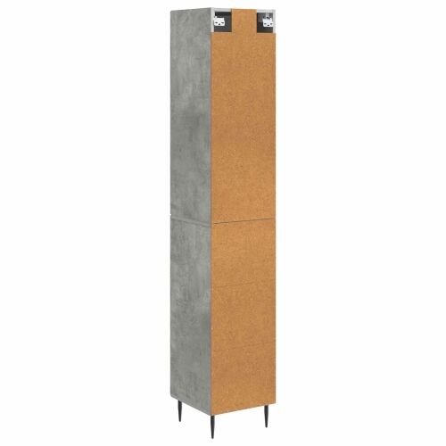 Set ormara 2 kom. 33 x 34,5 x 90 cm Konstruirano drvo - Beton siva Cijena
