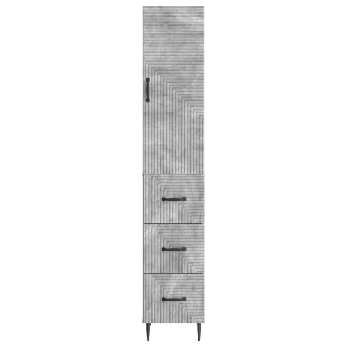 Set ormara 2 kom. 33 x 34,5 x 90 cm Konstruirano drvo - Beton siva Cijena