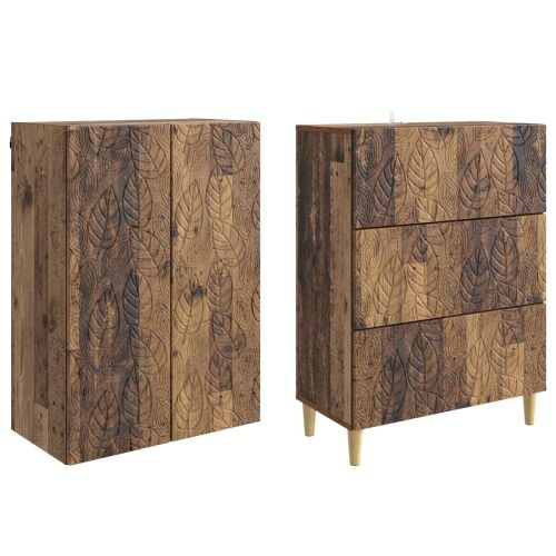 Set ormara 2 kom. 66 x 34,5 x 90 cm Konstruirano drvo - Staro drvo Cijena