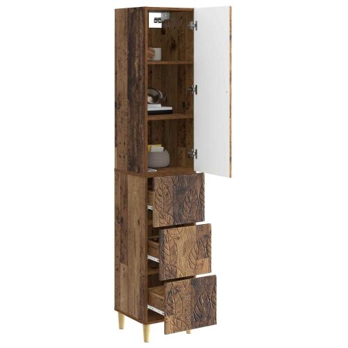 Set ormara 2 kom. 33 x 34,5 x 90 cm Konstruirano drvo - Staro drvo Cijena
