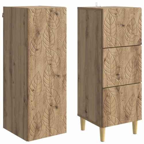 Set ormara 2 kom. 33 x 34,5 x 90 cm Konstruirano drvo - hrast artisan Cijena