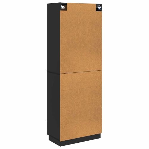 Set ormara 2 kom. 66 x 34,5 x 87 cm Konstruirano drvo Crna - Crna Cijena
