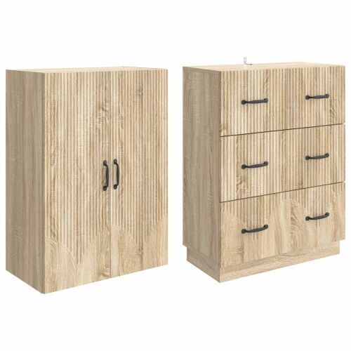 Set ormara 2 kom. 66 x 34,5 x 87 cm Konstruirano drvo - sonoma hrast Cijena