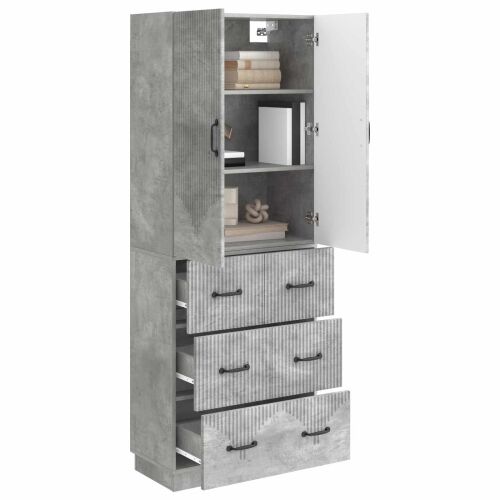 Set ormara 2 kom. 66 x 34,5 x 87 cm Konstruirano drvo - Beton siva Cijena