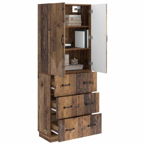 Set ormara 2 kom. 66 x 34,5 x 87 cm Konstruirano drvo - Staro drvo Cijena