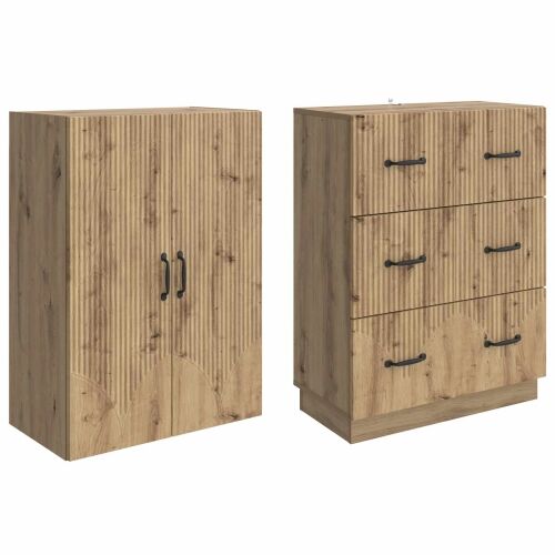Set ormara 2 kom. 66 x 34,5 x 87 cm Konstruirano drvo - hrast artisan Cijena