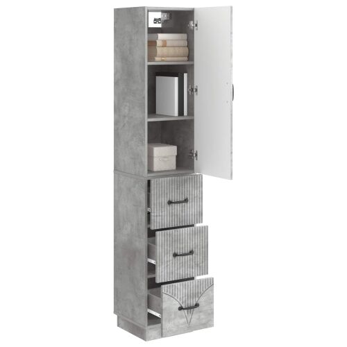 Set ormara 2 kom. 33 x 34,5 x 87 cm Konstruirano drvo - Beton siva Cijena