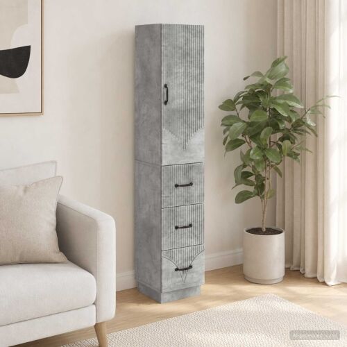 Set ormara 2 kom. 33 x 34,5 x 87 cm Konstruirano drvo - Beton siva Cijena