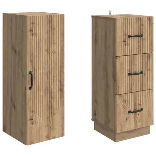 Set ormara 2 kom. 33 x 34,5 x 87 cm Konstruirano drvo - hrast artisan Cijena