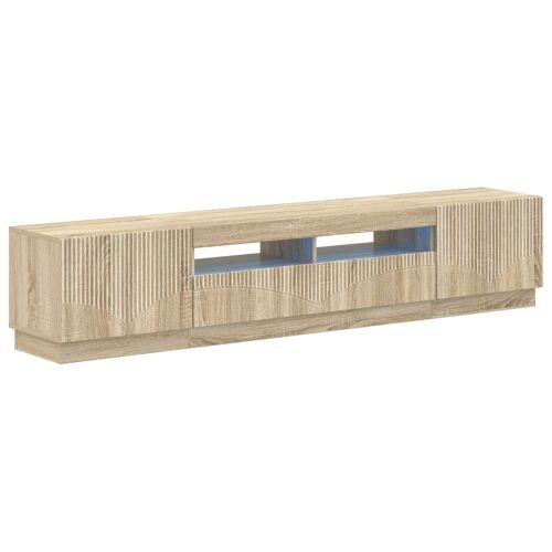 5-dijelni LED TV ormarić Hrast sonoma Konstruirano drvo - Hrast sonoma 100 cm Cijena