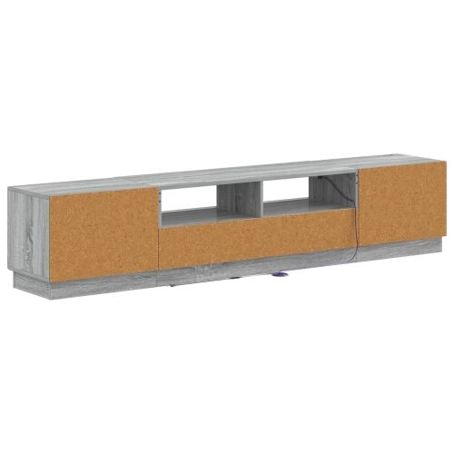 5-dijelni LED TV ormarić Siva Sonoma Konstruirano drvo - Siva Sonoma 100 cm Cijena