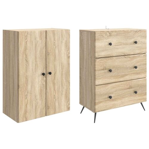 Set ormara 2 kom. 66 x 34,5 x 90 cm Konstruirano drvo - sonoma hrast Cijena