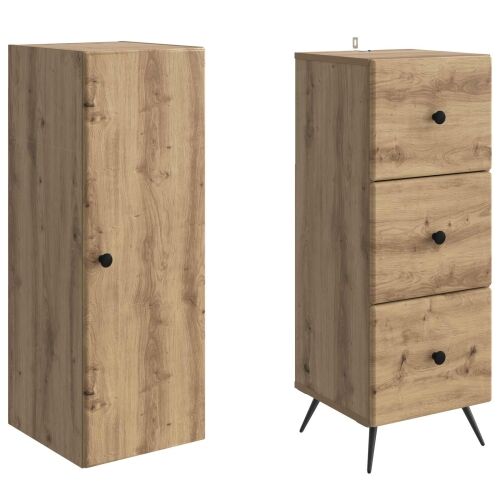 Set ormara 2 kom. 34,5 x 34,5 x 90 cm Konstruirano drvo - hrast artisan Cijena