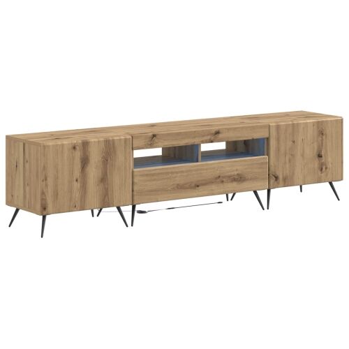 5-dijelni LED TV ormarić Hrast artisan Konstruirano drvo - Hrast artisan 81 cm Cijena