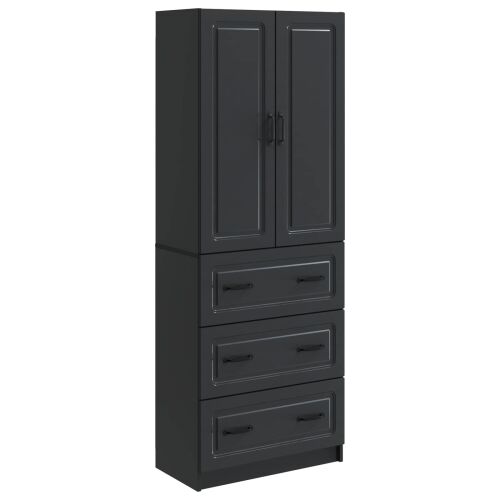 Set ormara 2 kom. 66 x 34,5 x 87 cm Konstruirano drvo Crna - Crna Cijena