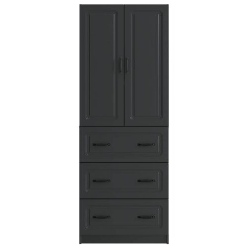 Set ormara 2 kom. 66 x 34,5 x 87 cm Konstruirano drvo Crna - Crna Cijena