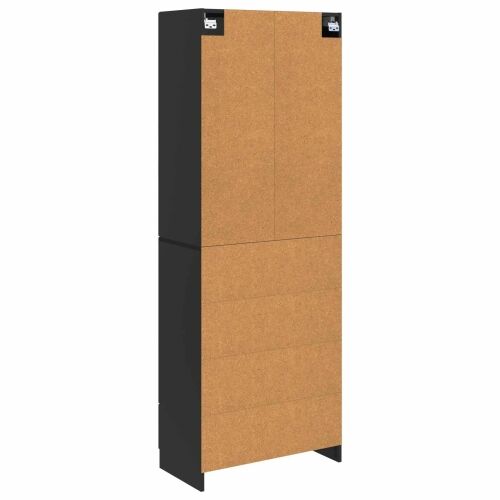 Set ormara 2 kom. 66 x 34,5 x 87 cm Konstruirano drvo Crna - Crna Cijena