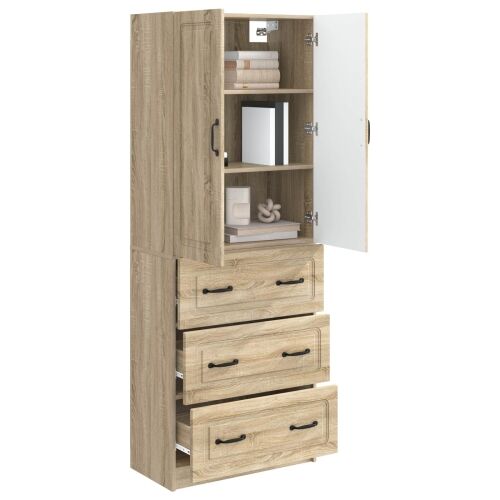 Set ormara 2 kom. 66 x 34,5 x 87 cm Konstruirano drvo - sonoma hrast Cijena