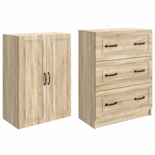 Set ormara 2 kom. 66 x 34,5 x 87 cm Konstruirano drvo - sonoma hrast Cijena