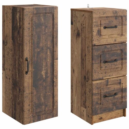Set ormara 2 kom. 33 x 34,5 x 87 cm Konstruirano drvo - Staro drvo Cijena